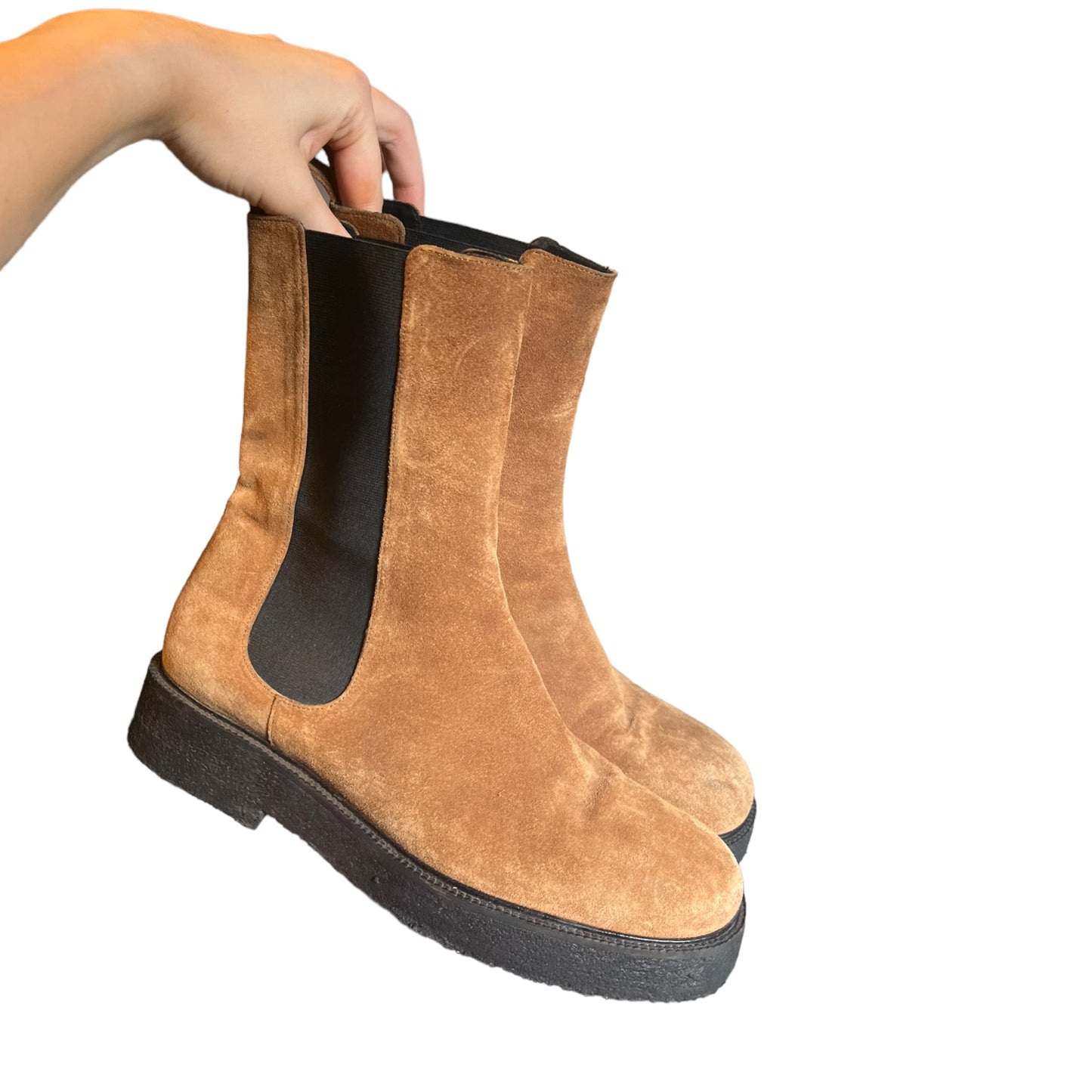 Staud Tan Suede Boots