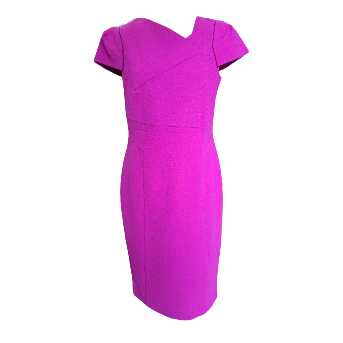 Roland Mouret Cerise Wool Crepe Dress - 12