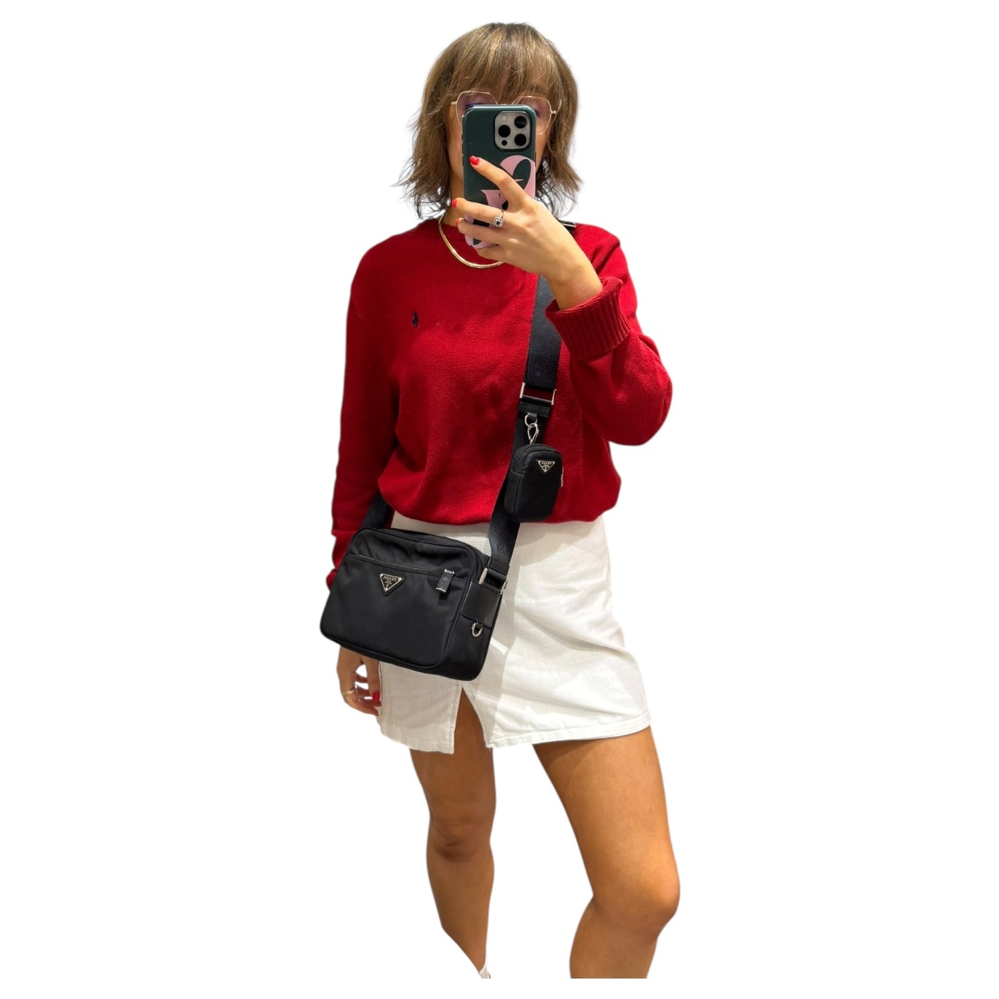 Prada Black Re-Nylon Cross Body Bag