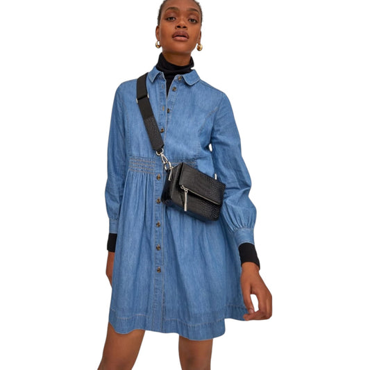 Whistles Denim Chambray Dress - 16 - NEW