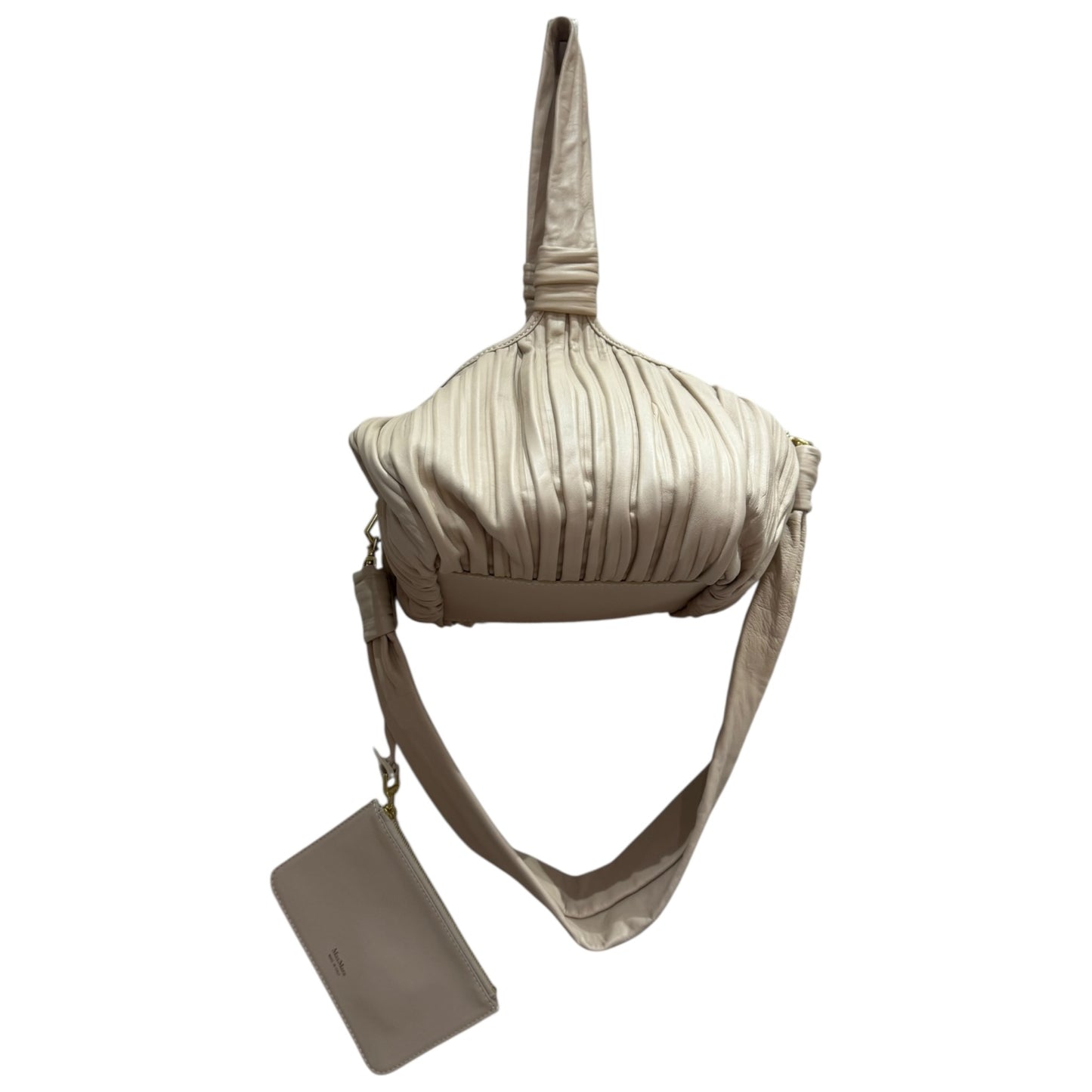 Max Mara Ketty Beige Sheep Skin Mini Handbag