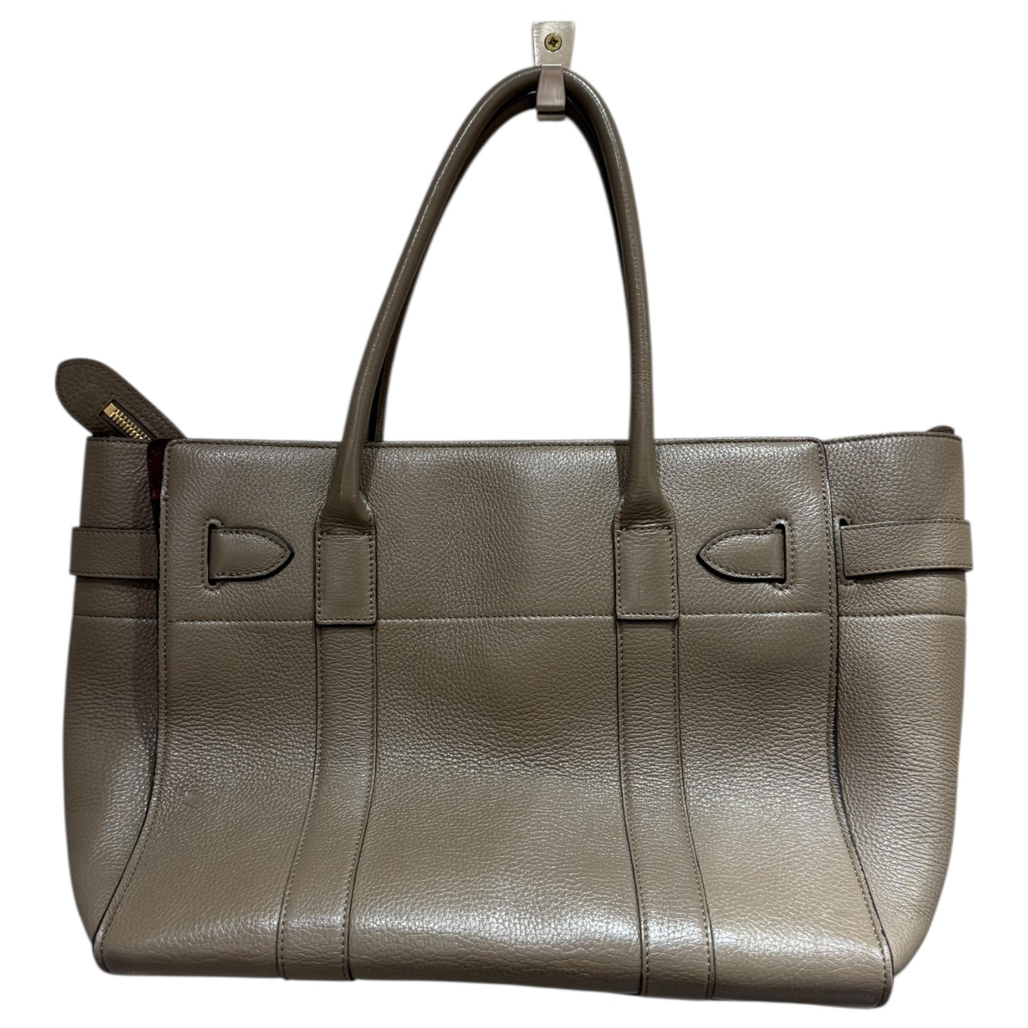 Mulberry Taupe Zipped Bayswater Bag