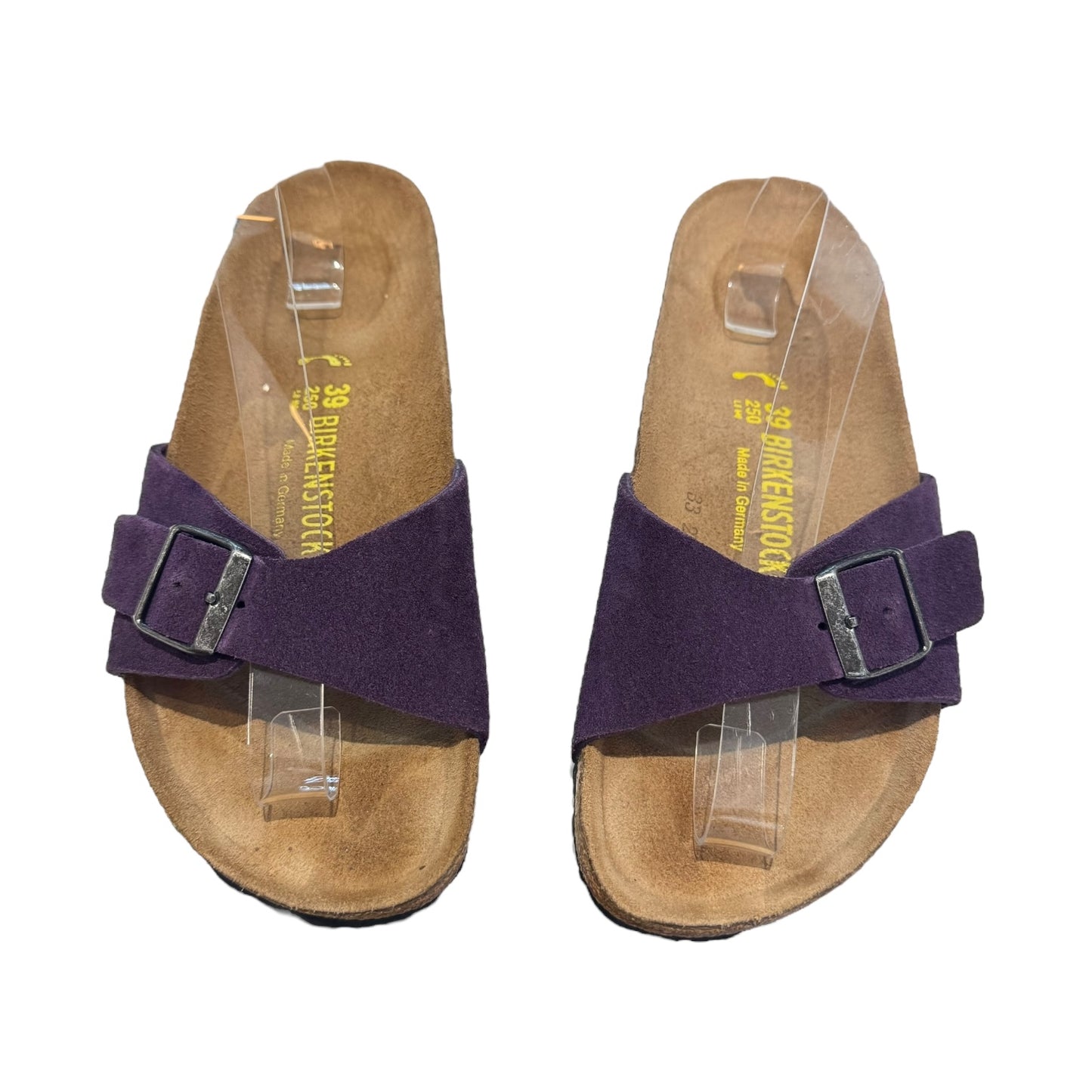 Birkenstock Madrid Slider in Purple Suede - 39 / 6