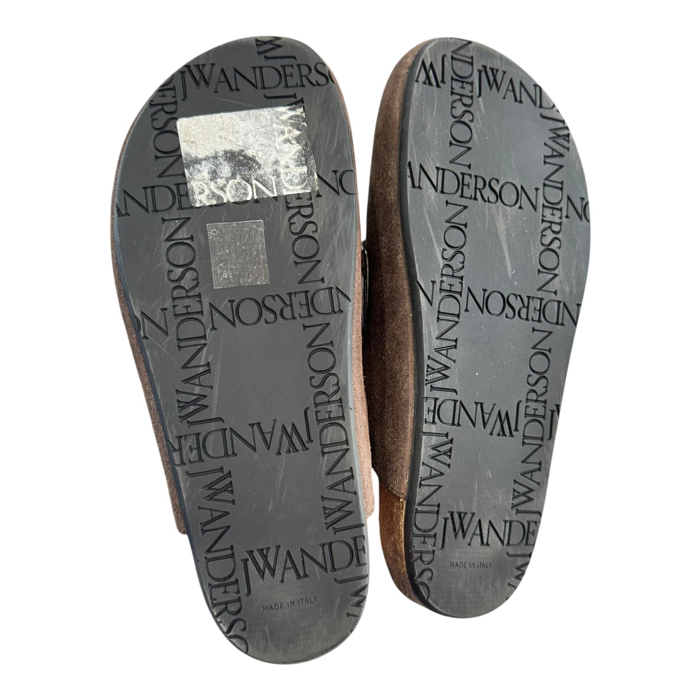 JW Anderson Brown Tassel Suede Mules - Fit UK 4