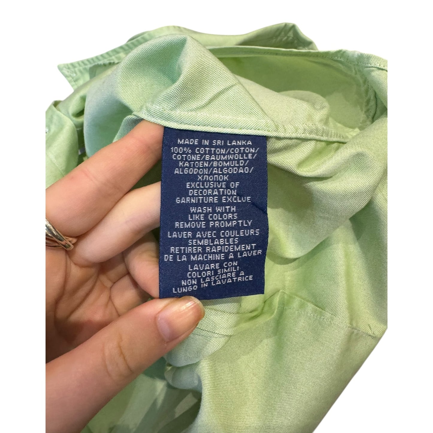Ralph Lauren Green Shirt - 6/8