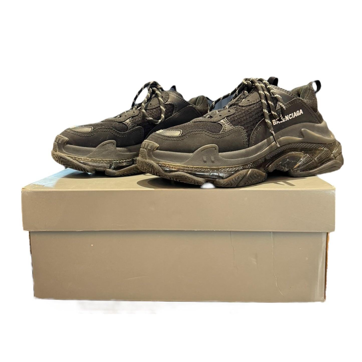 Black Balenciaga Triple S Trainers - 6