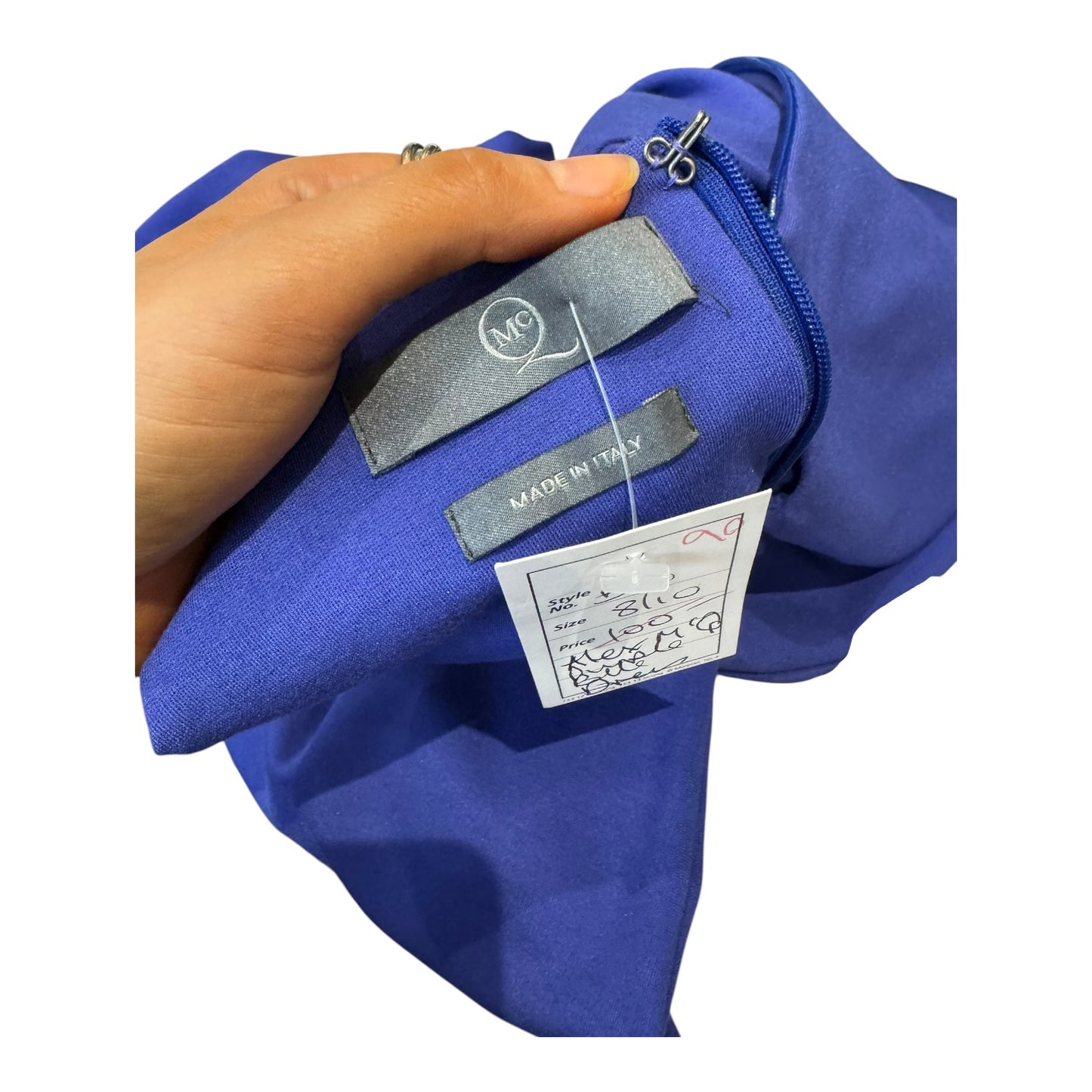 Alexander McQueen Blue Zip Detail Dress - 8/10