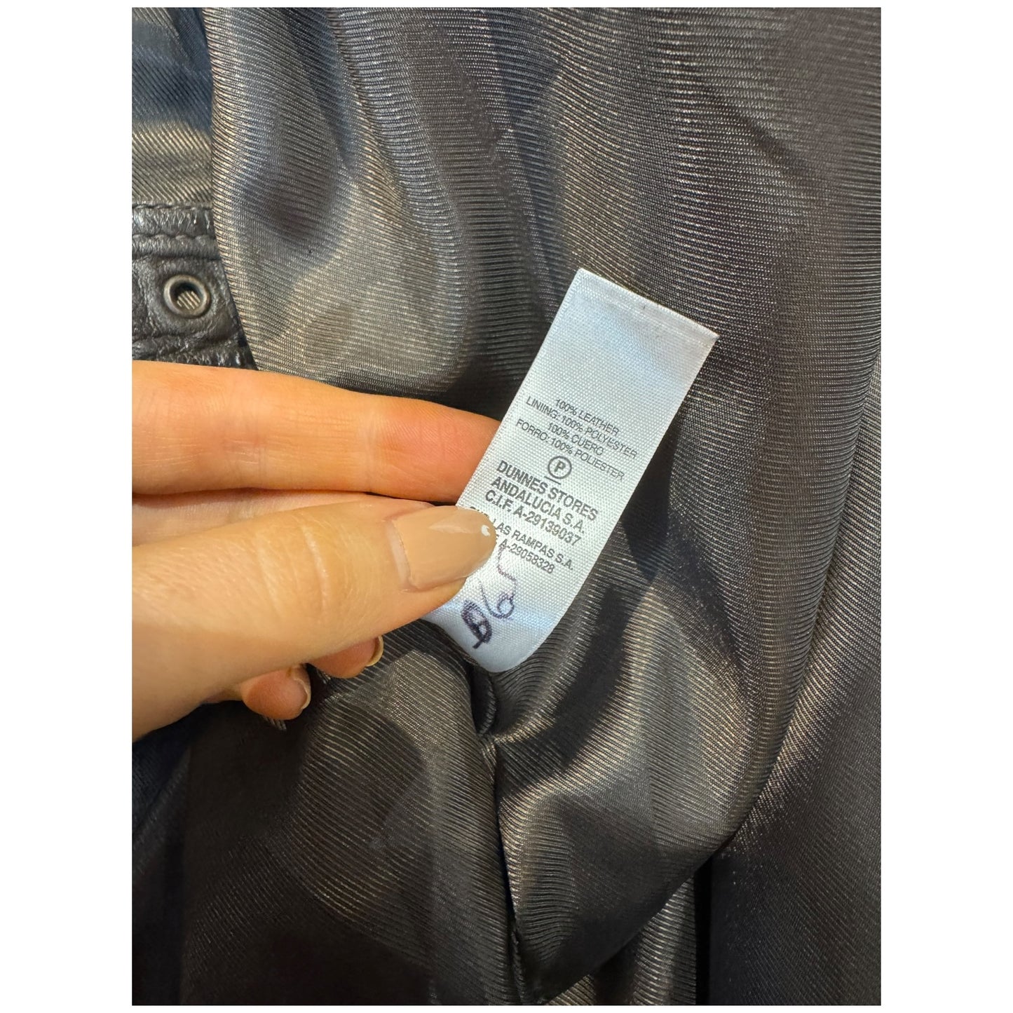 Savida Brown Leather Double Breasted Coat - 10/12