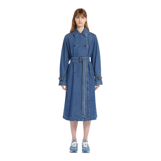 Max Mara Denim Trench Coat - 10