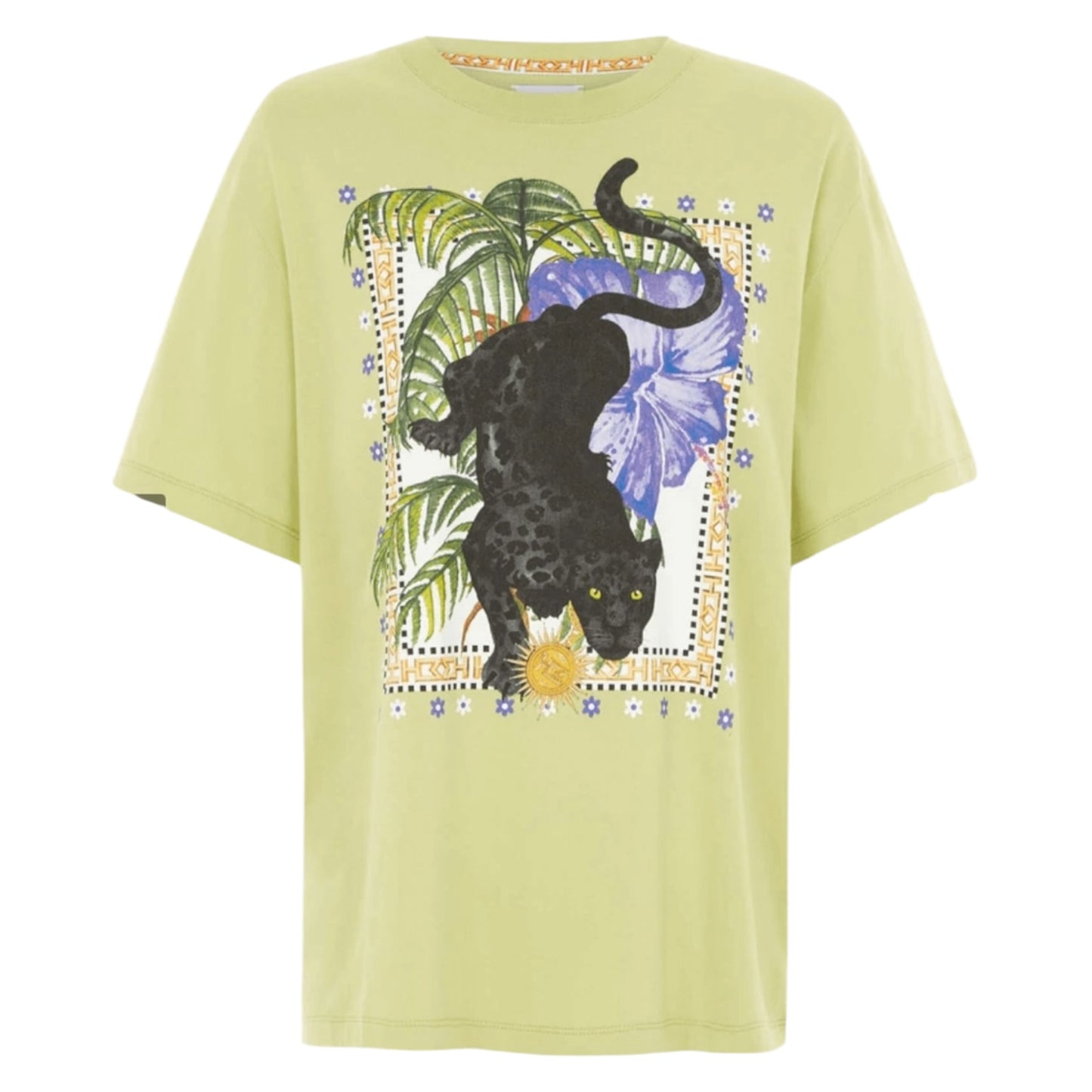 Hayley Menzies Prowling Panther T-Shirt Lime - 10
