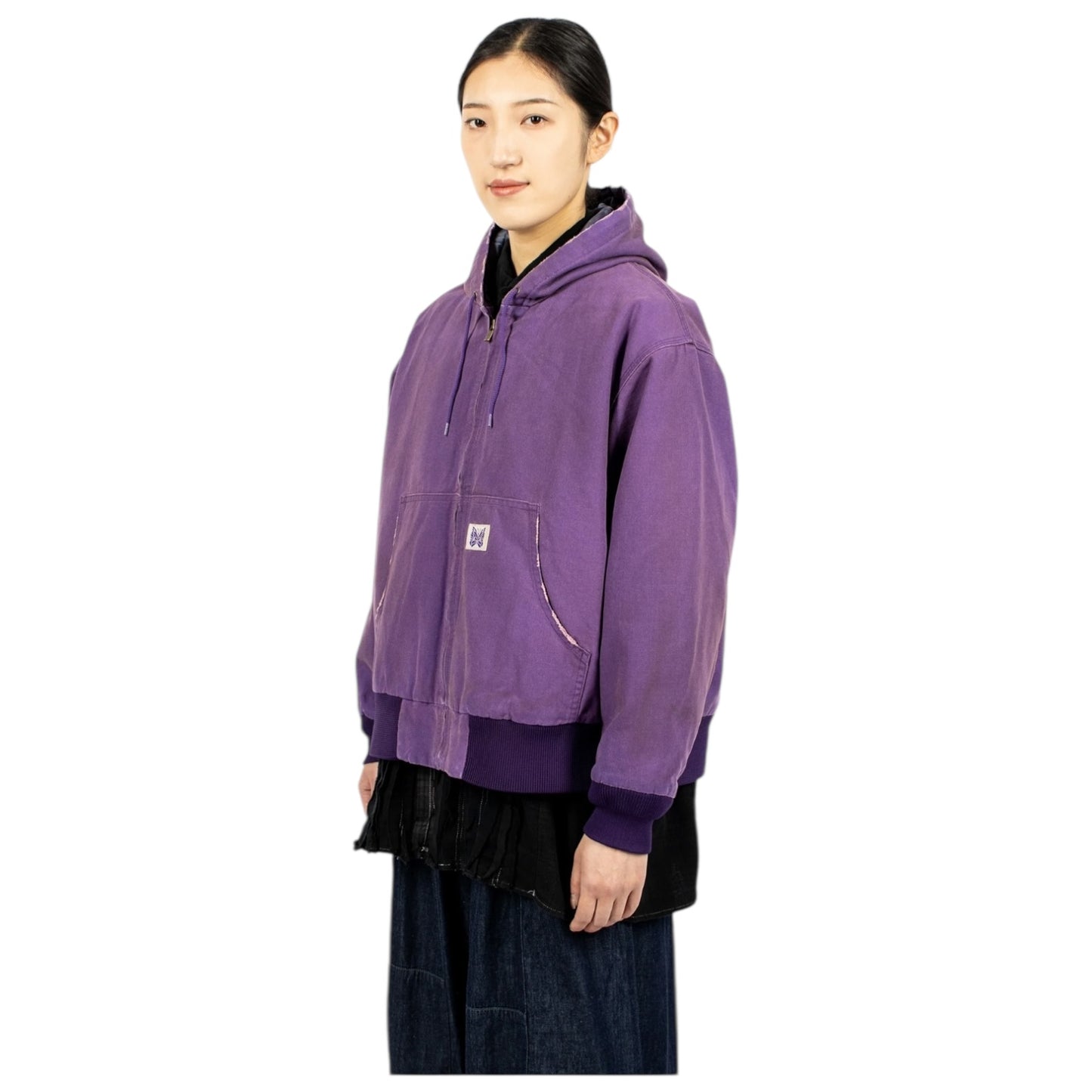 Needles Zip Work Hoody Purple - 10