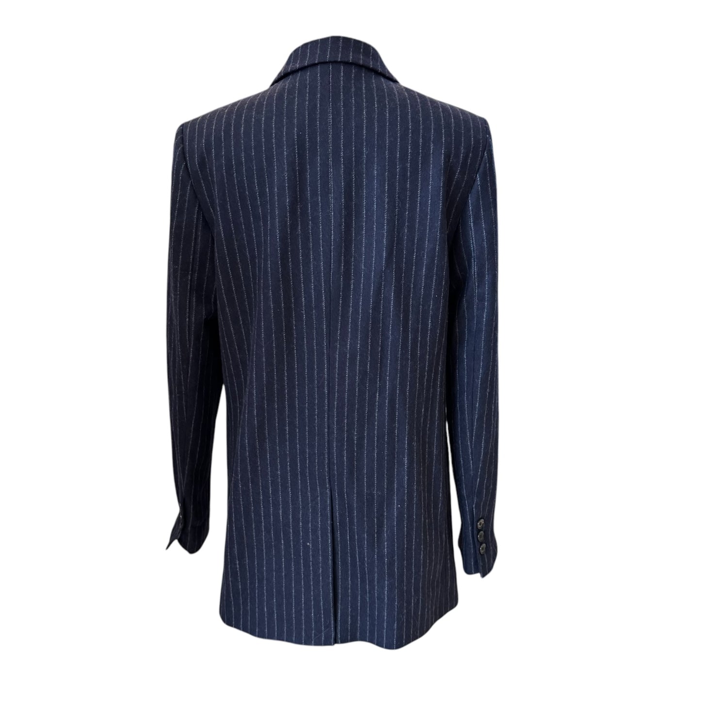 & Other Stories Navy Pinstripe Blazer - 10
