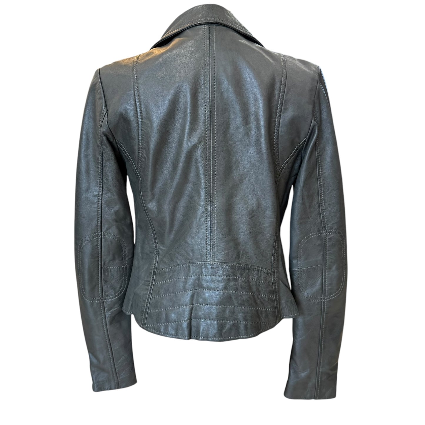 Rino and Pelle Green Leather Jacket - 8