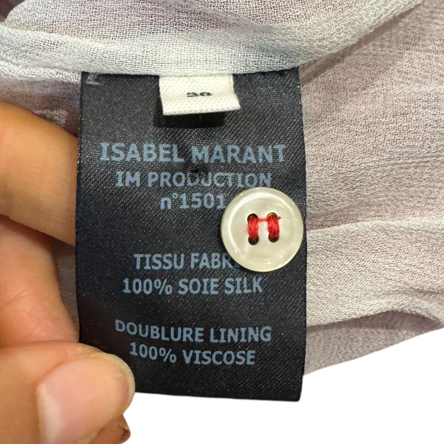 Isabel Marant Red and White Silk Dress - 10