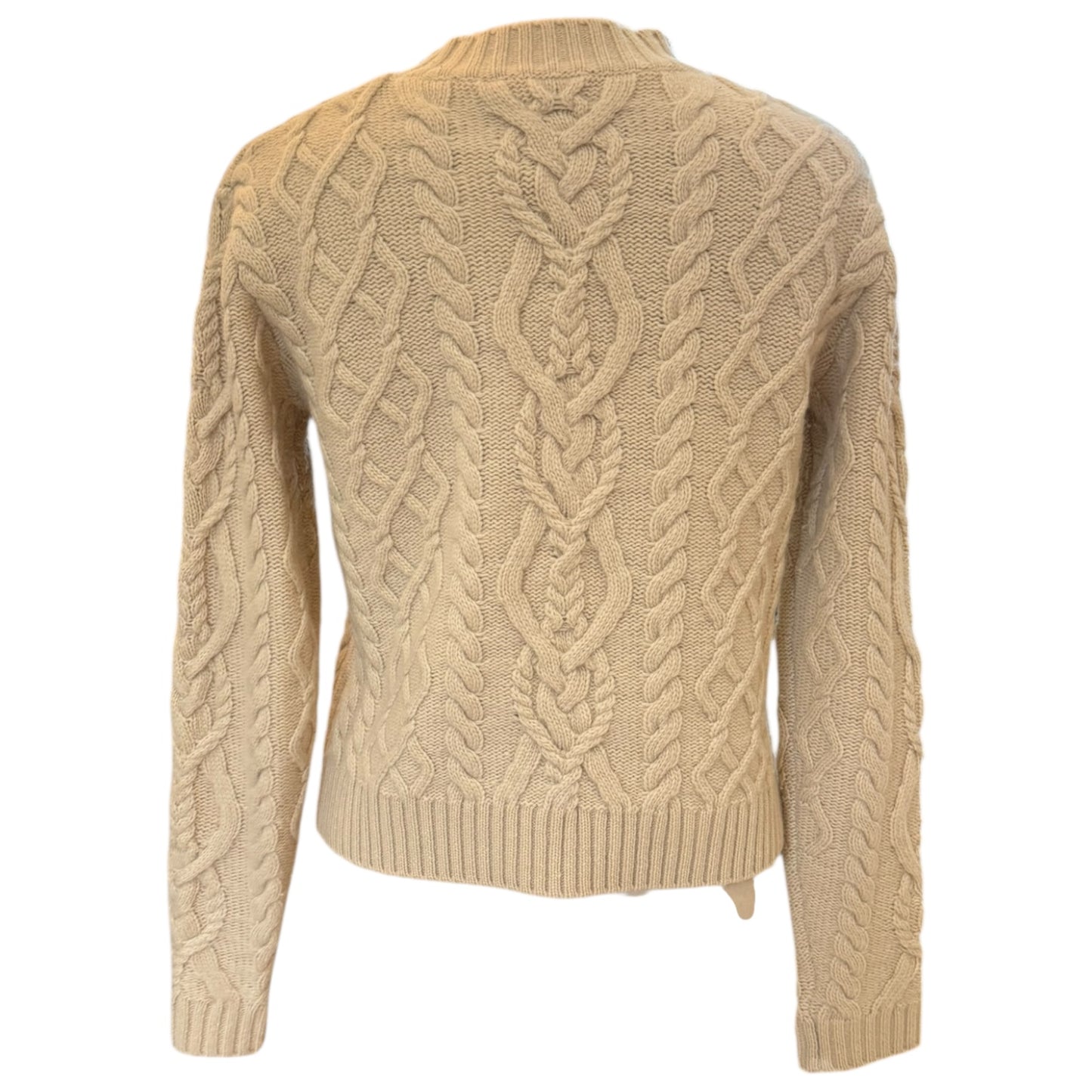 Weekend Max Mara Beige Cable Sweater - 8