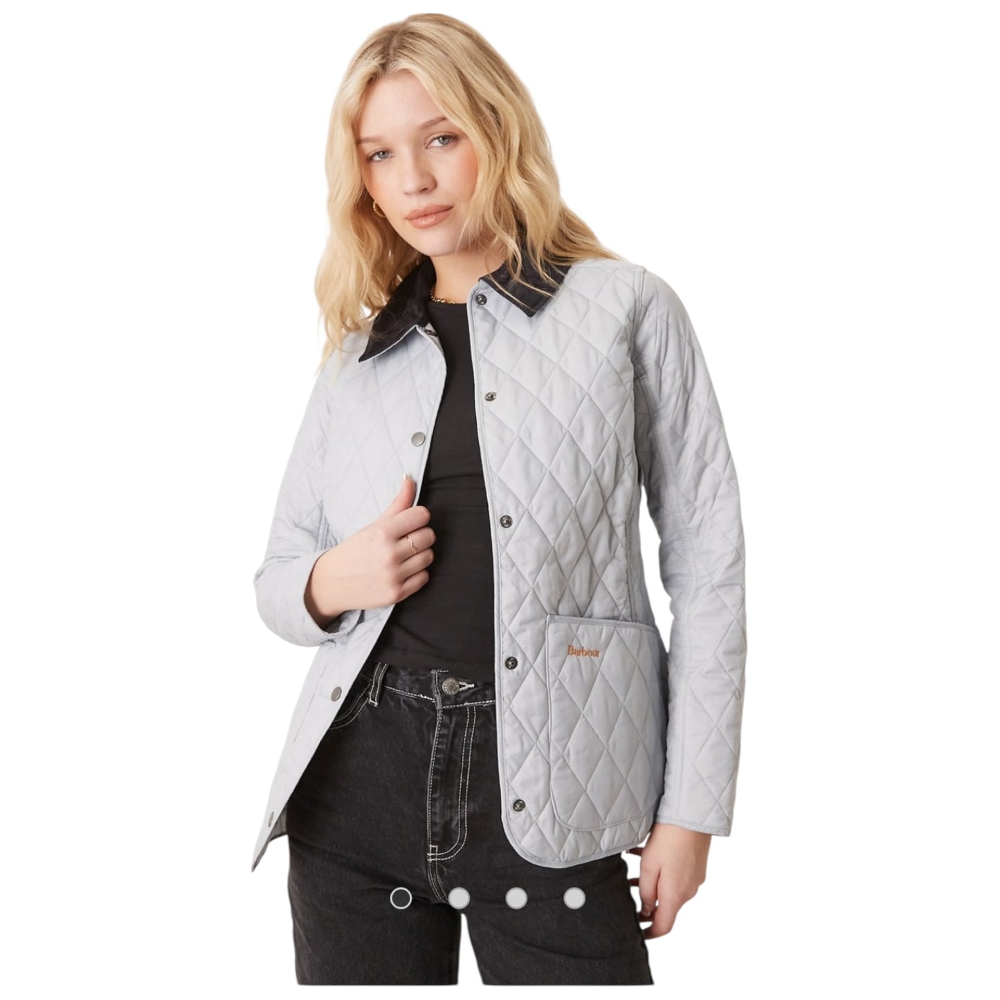 Barbour Light Blue Annadale Quilt Jacket - 12