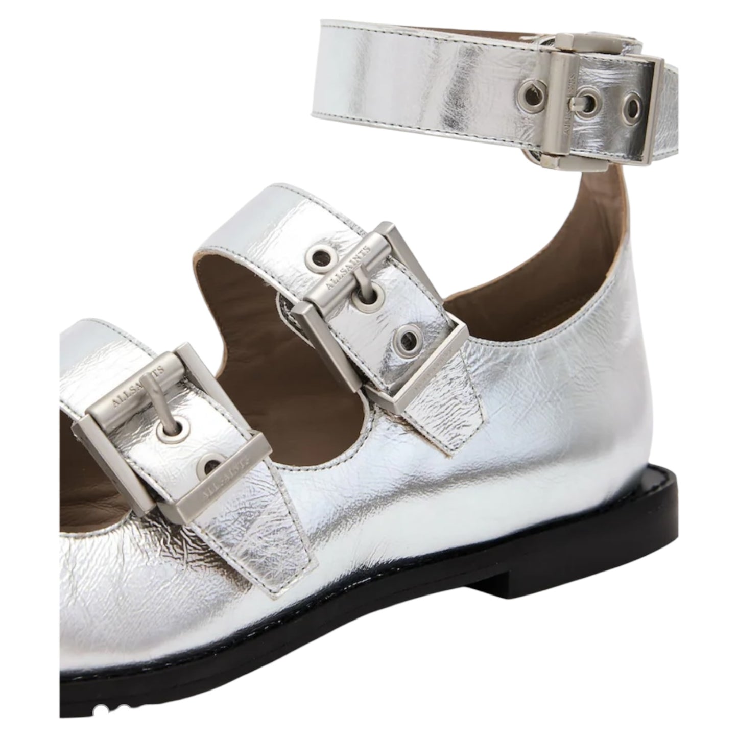 All Saints Silver Susan Shoes - 39 / 6