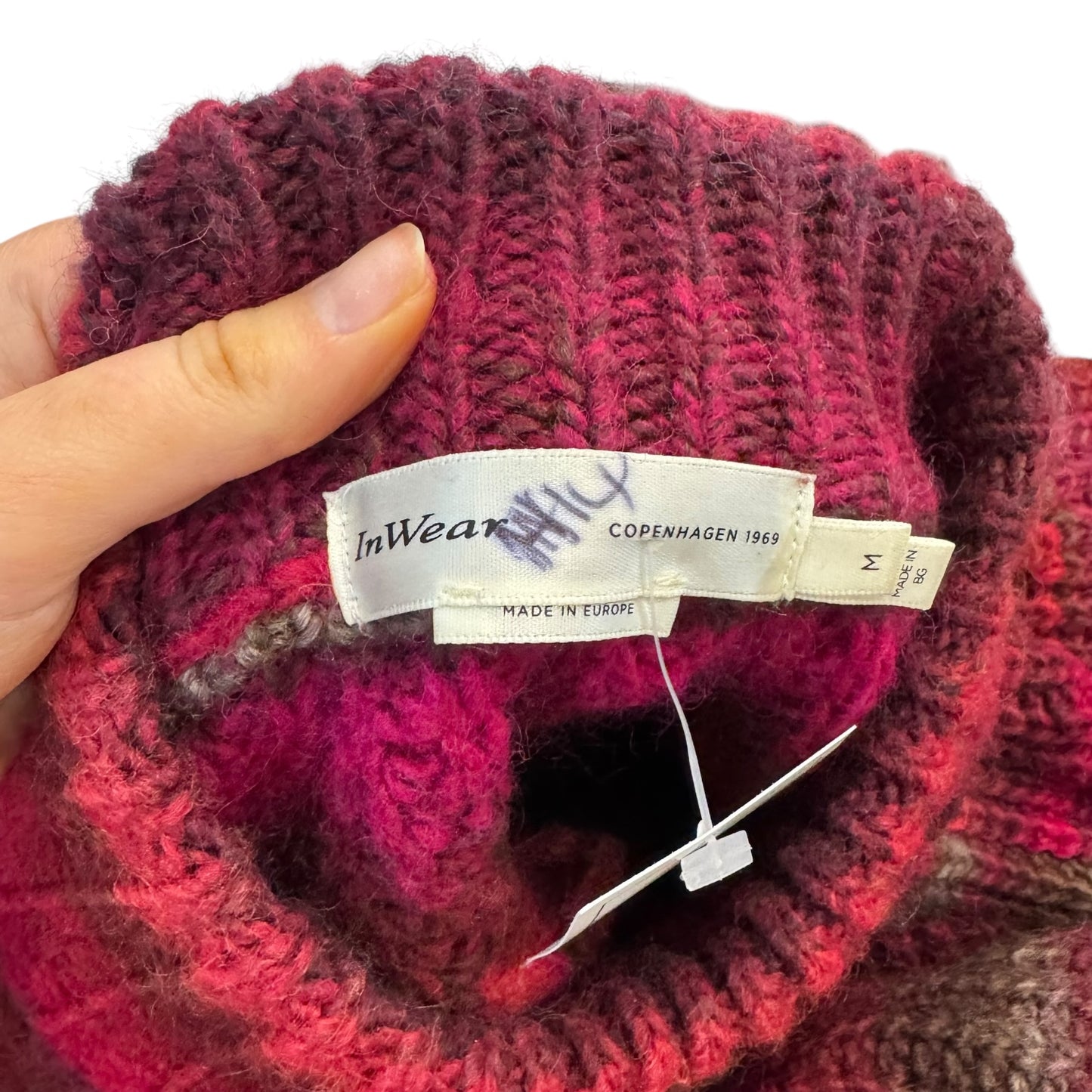 InWear 'Effie Spaceknit' Red Jumper - 12