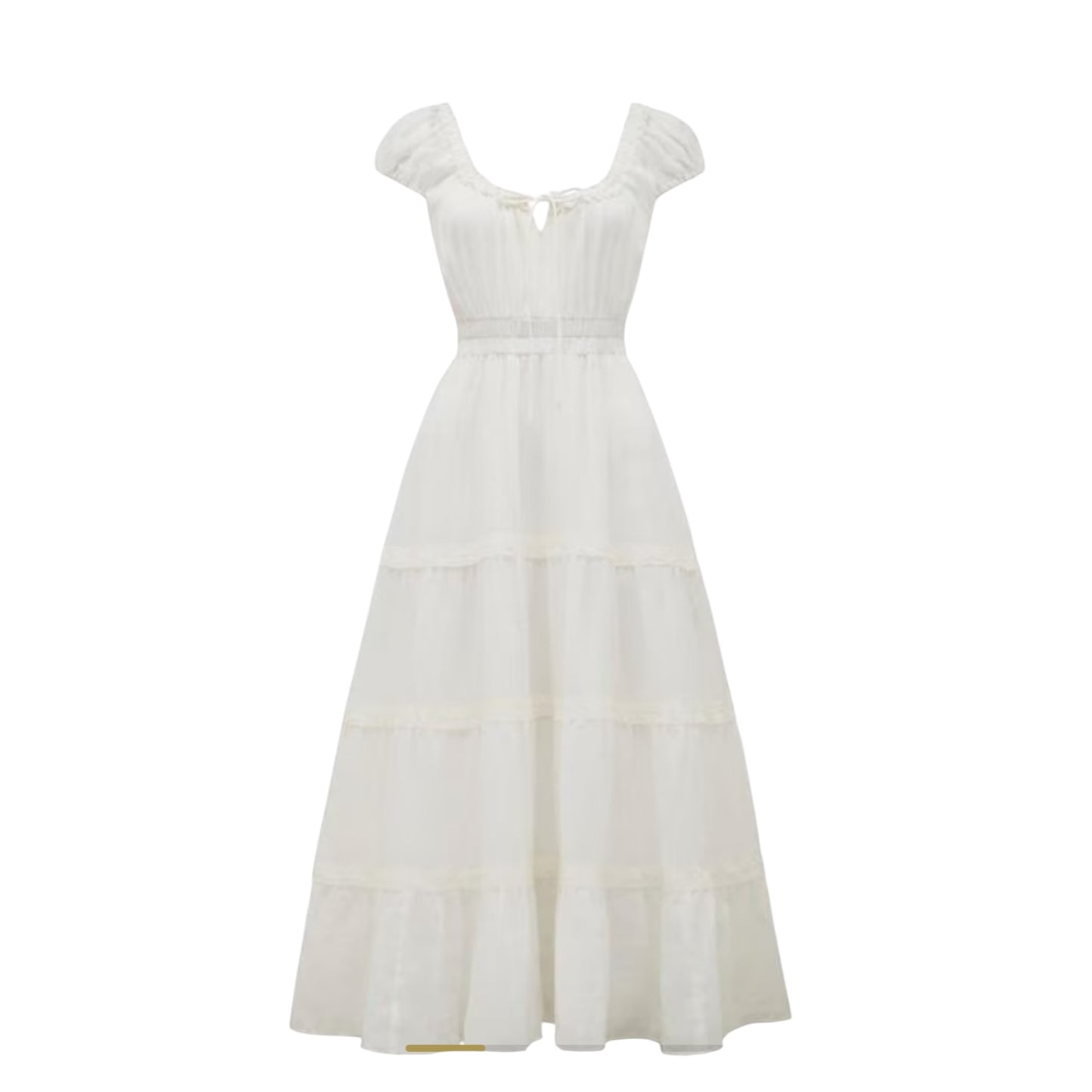 Forever New White Midi Dress - 8