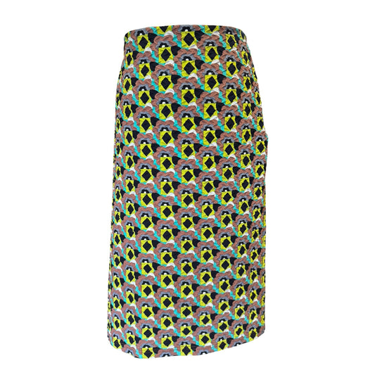 Prada Patterned Jacquard Skirt - 14