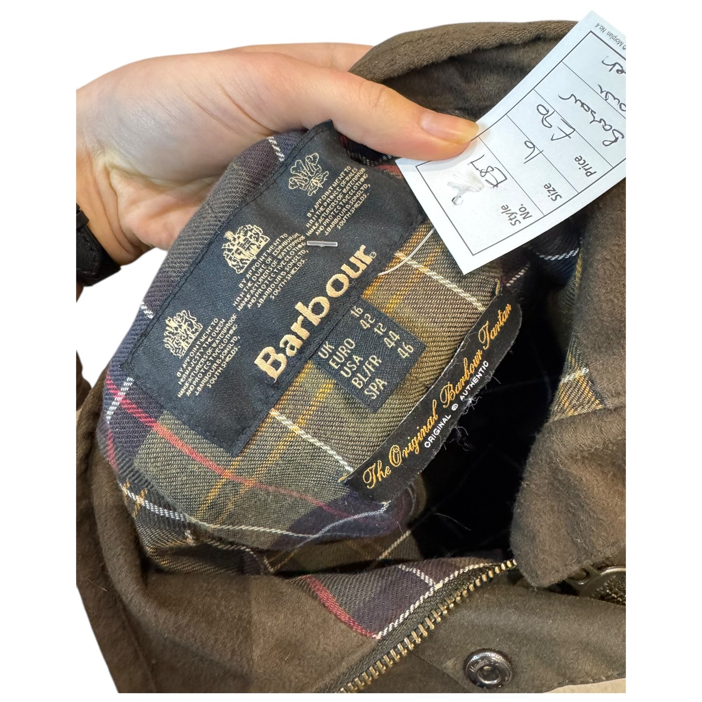 Barbour Brown Utility Wax Jacket - 14