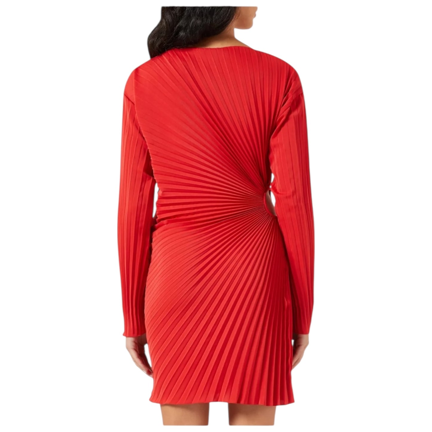 Kenzo Red Sun-ray Pleated Mini Dress - 10