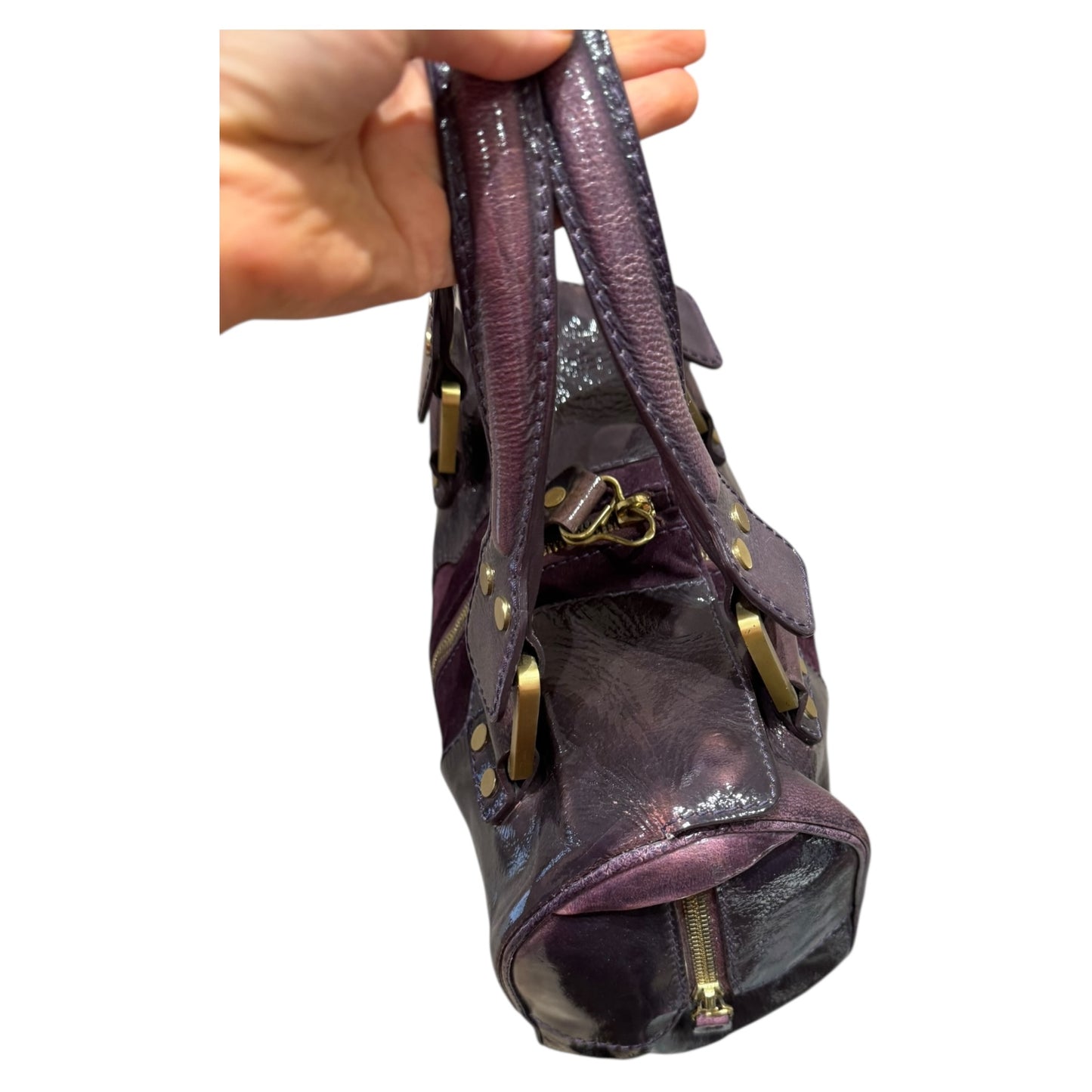 Jimmy Choo Purple Bowling Bag