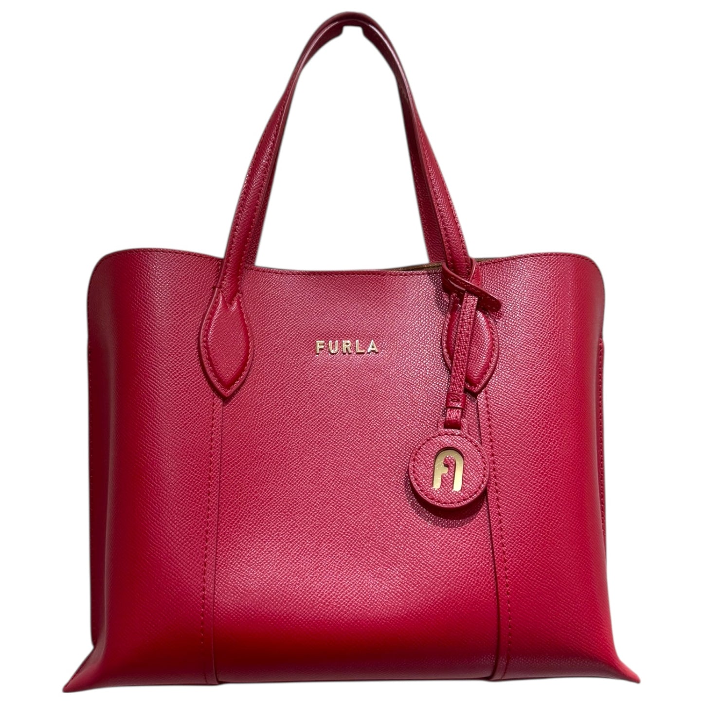 Furla Vittoria M Tote Bag in Maroon