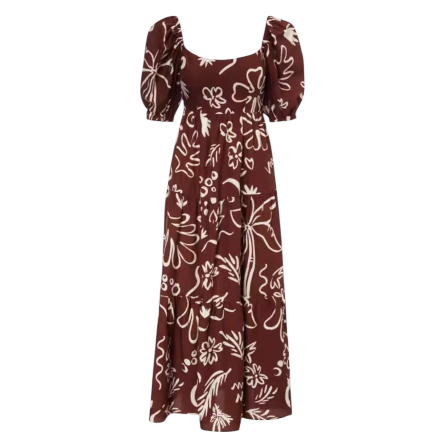 Kitri Gianna Coco Palm Print Maxi Dress - 8