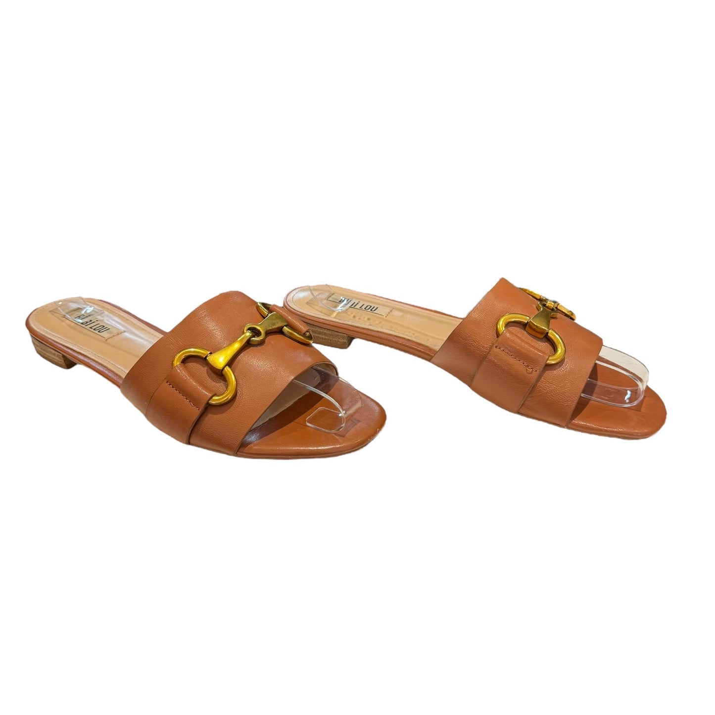 Bibi Lou Brown Horsebit Sliders - 40 / 7