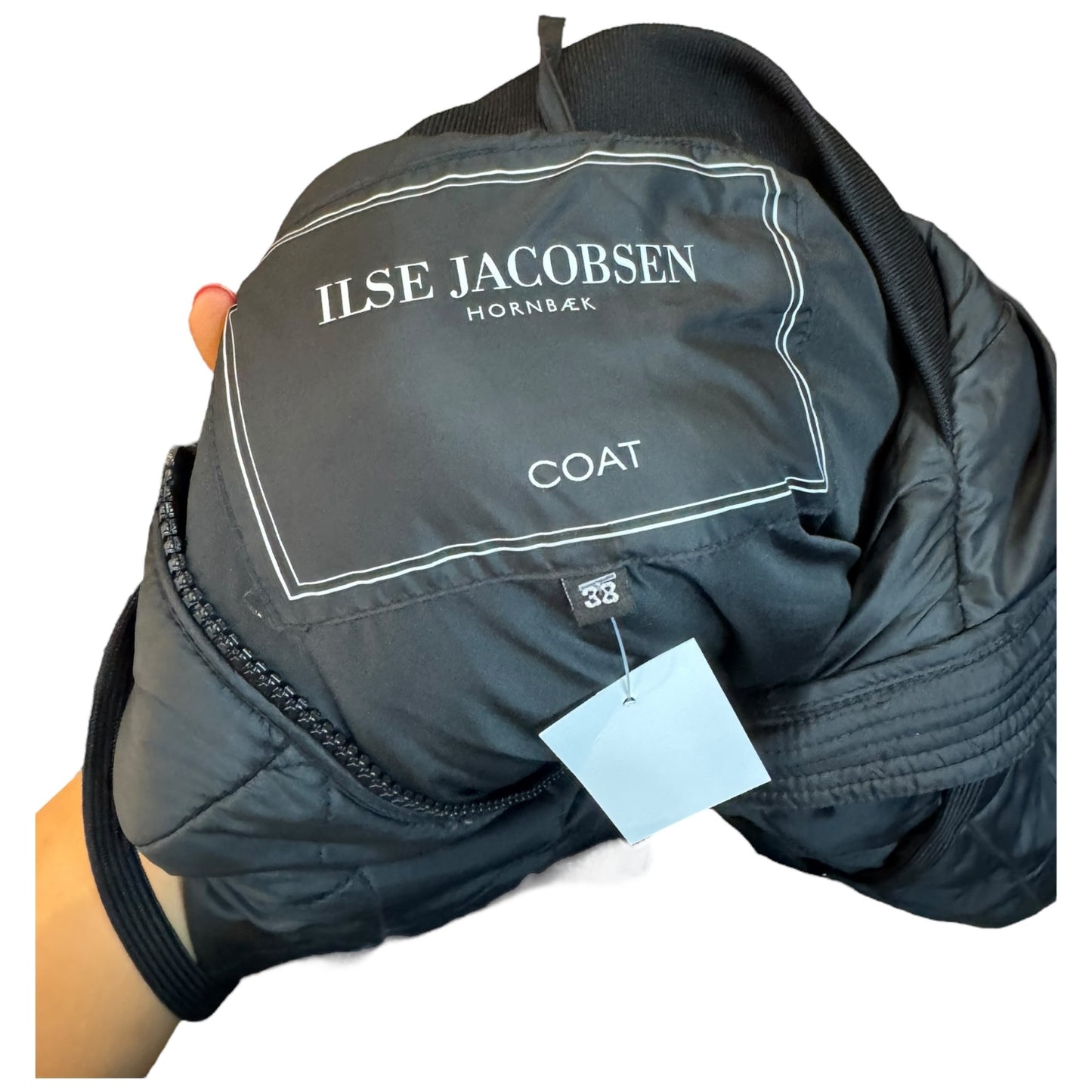Ilse Jacobsen Black Padded Long Coat - 12