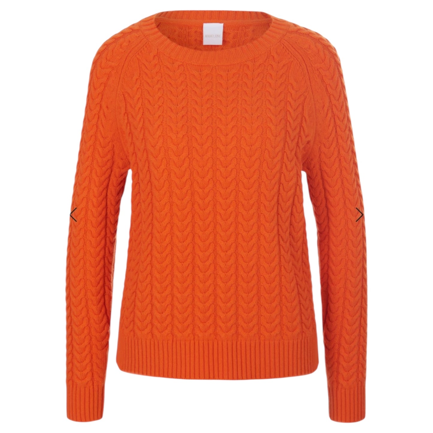 Madeleine Orange Cable Knit Jumper - 10/12