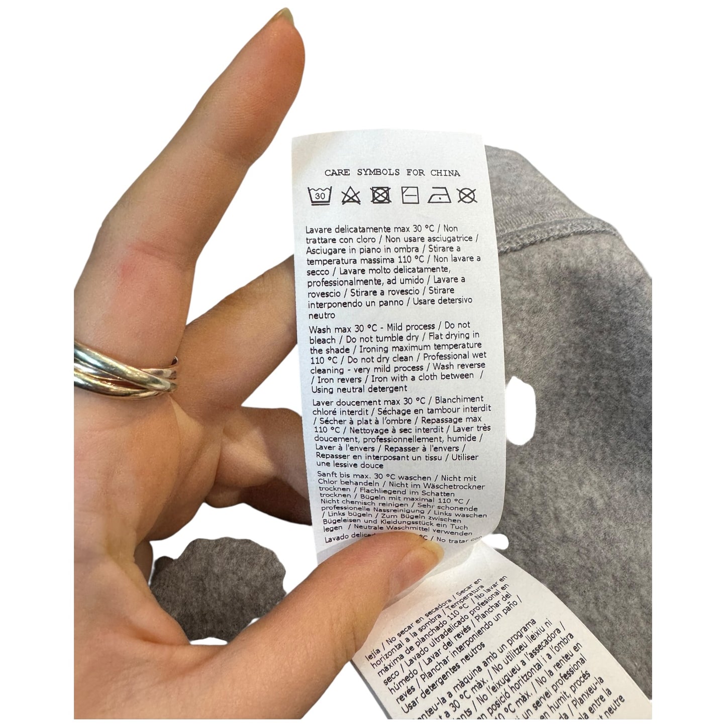 Weekend Max Mara Grey Sweatshirt - M Oversized