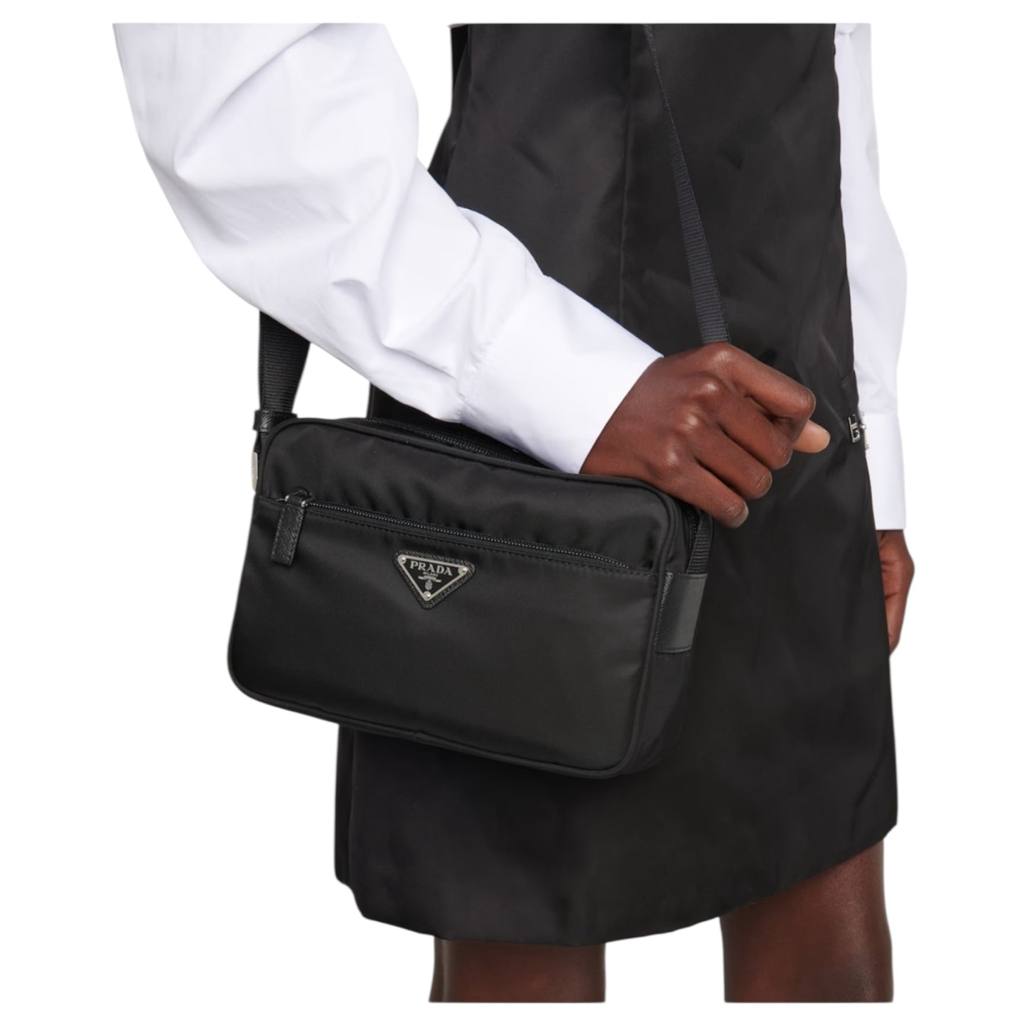 Prada Black Re-Nylon Cross Body Bag
