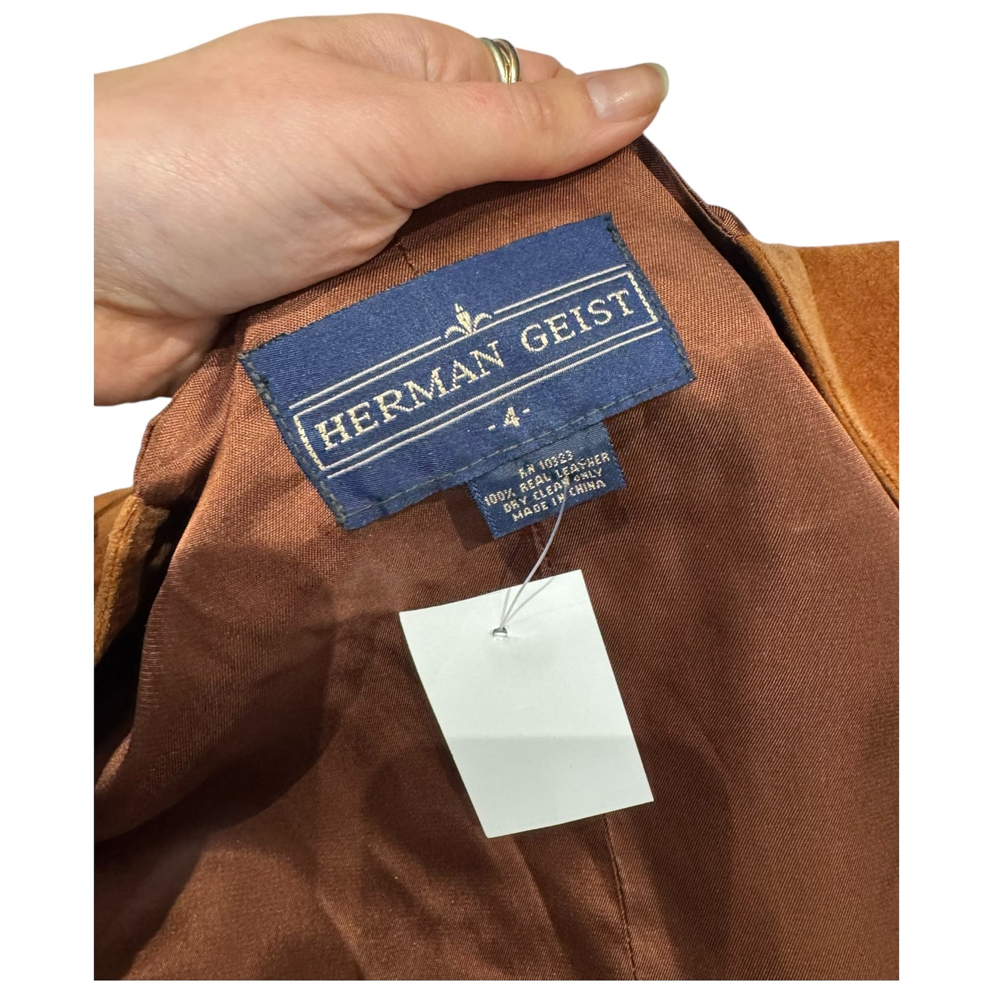 Herman Geist Brown Suede Waistcoat - 8/10