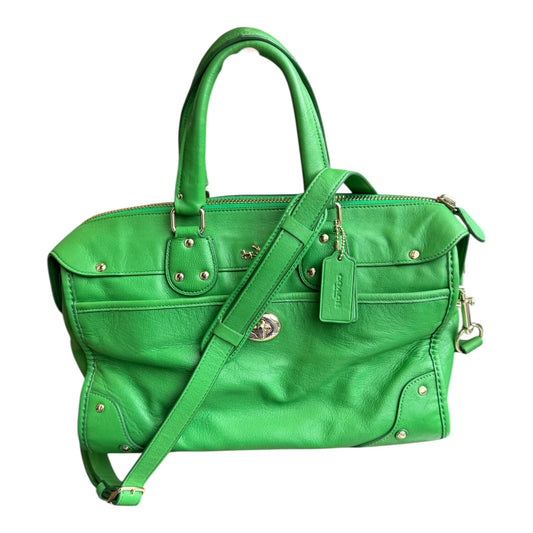 Coach Rhyder Green Satchel Bag