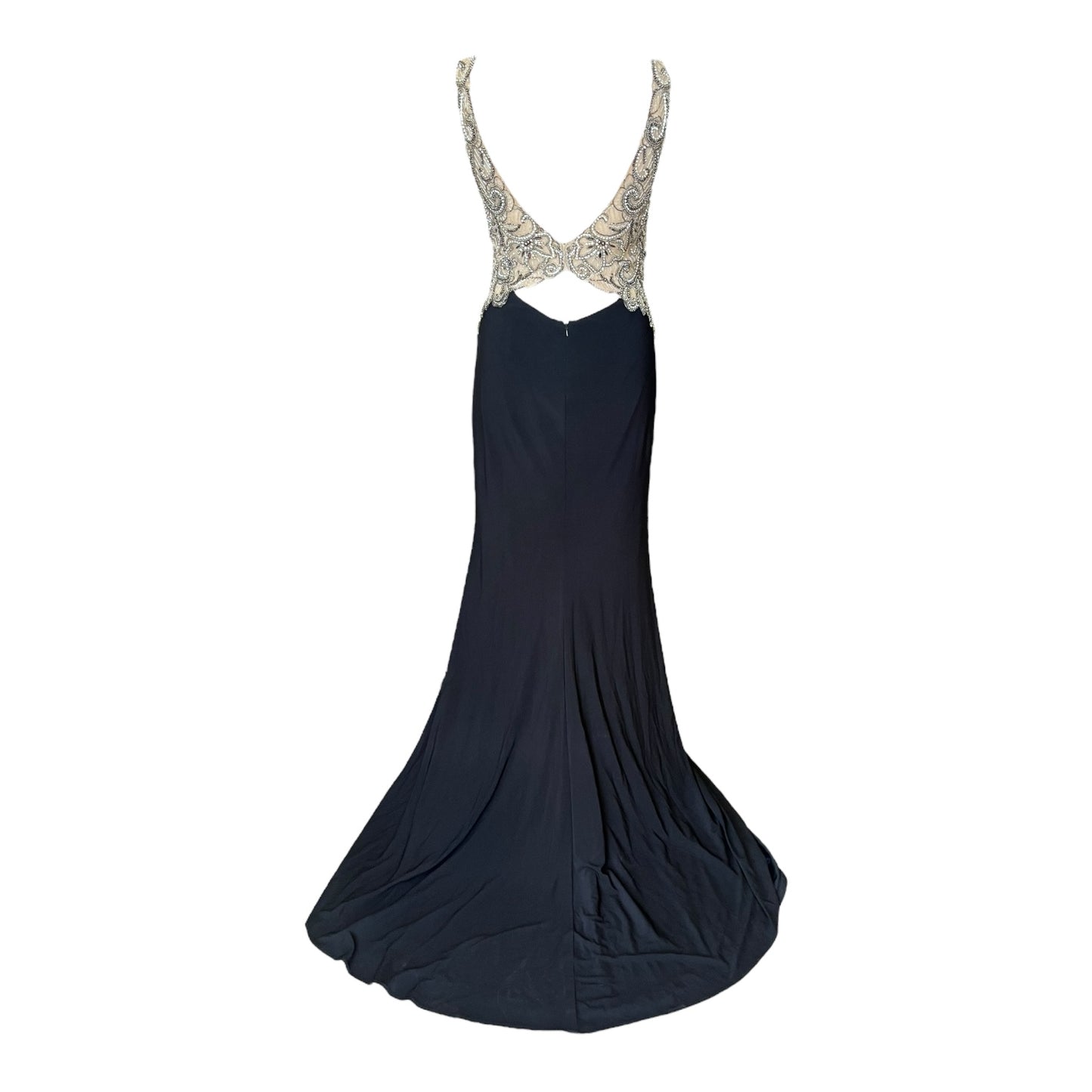 Gino Cerruti Black and Silver Formal Dress