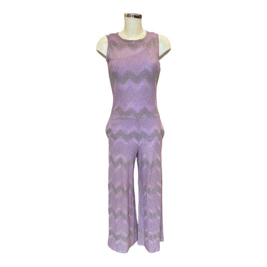 Missoni Purple Lurex Jumpsuit - 10