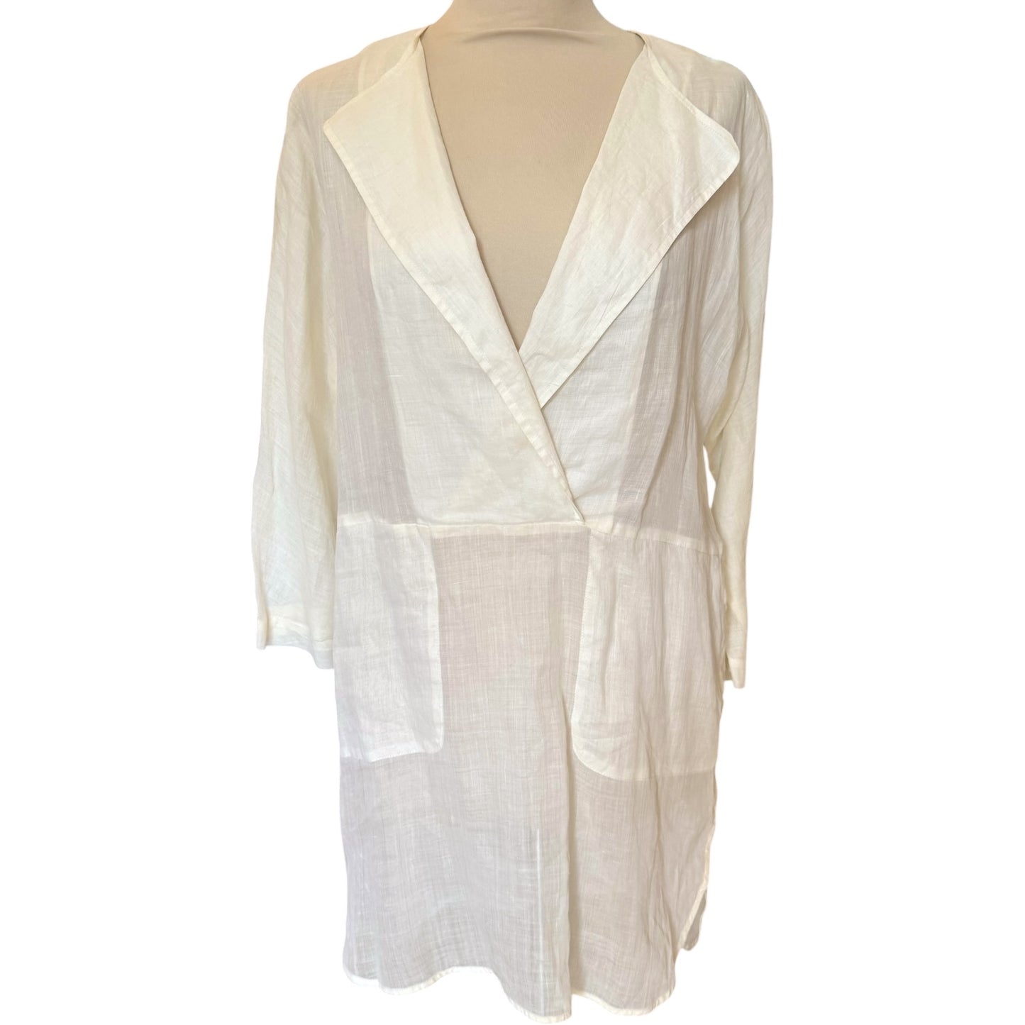 MaxMara Cream Ramie Tunic - 6/8