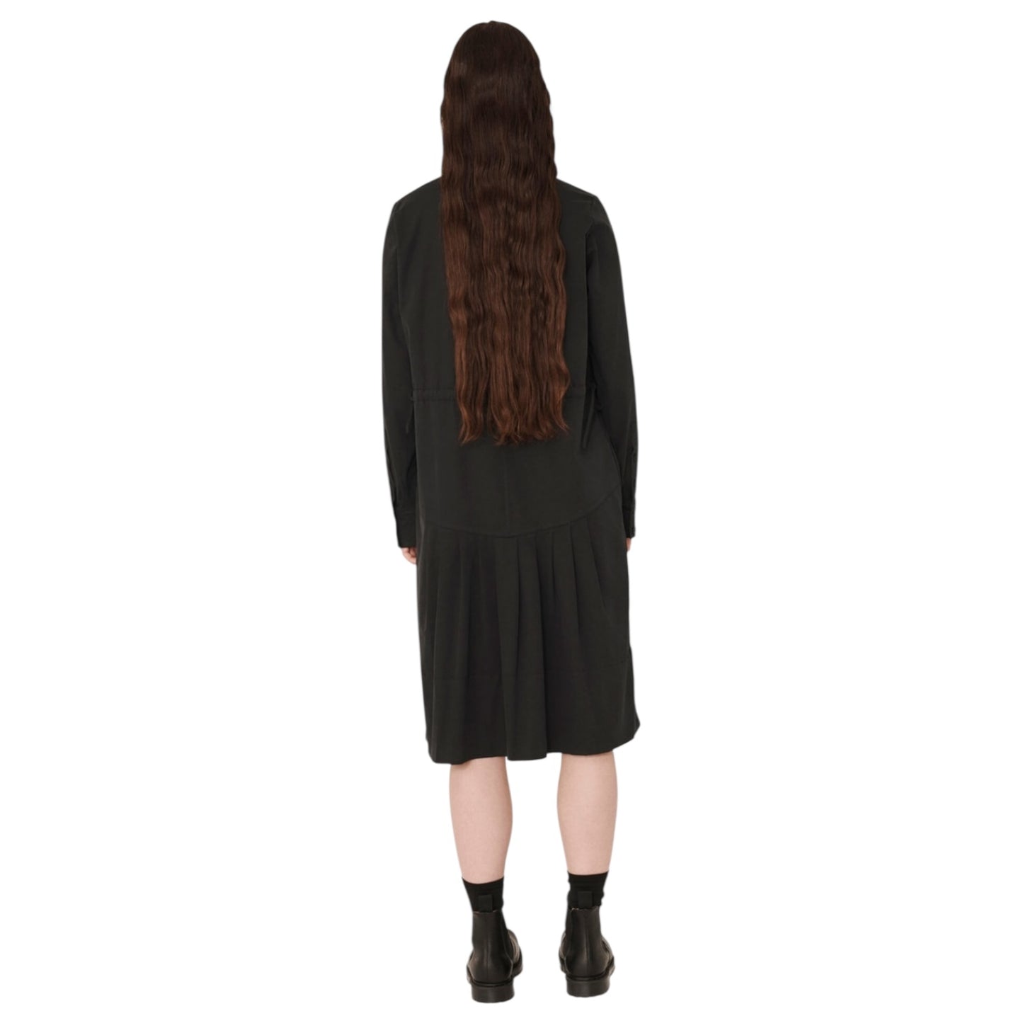 YMC Black Temple Stretch Cotton Dress - 12