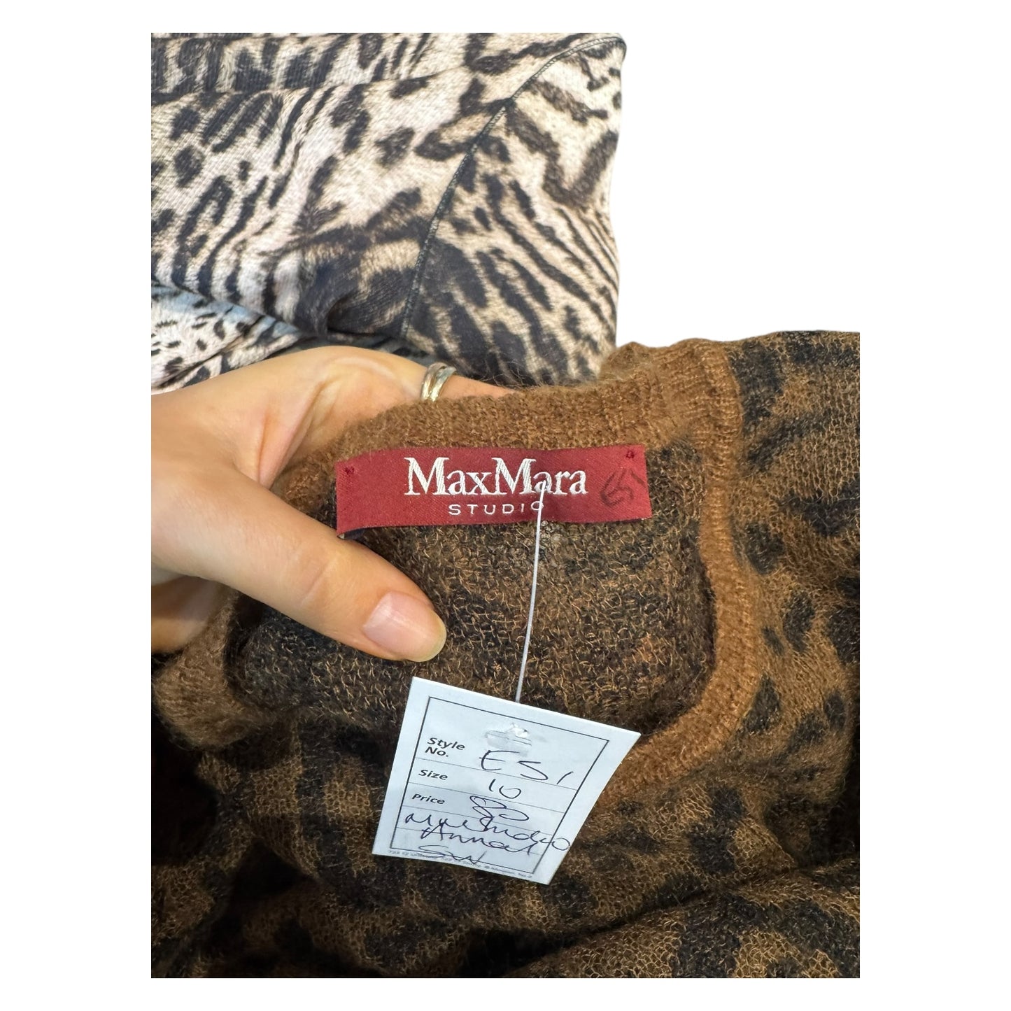 Max Mara Studio Leopard Print Jumper  - 10