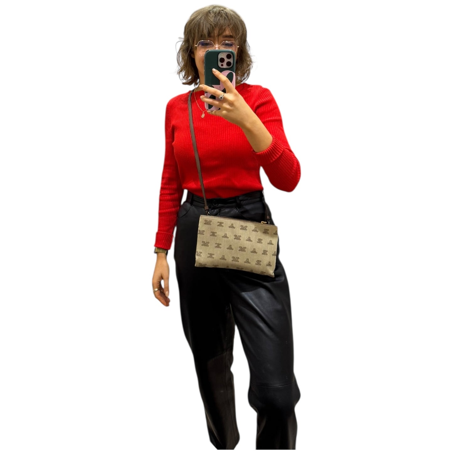 Max Mara Monogram Cross Body Bag