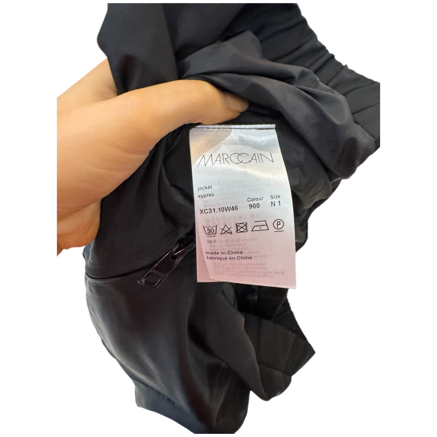 Marc Cain Black Long Sleeve Coat - 12