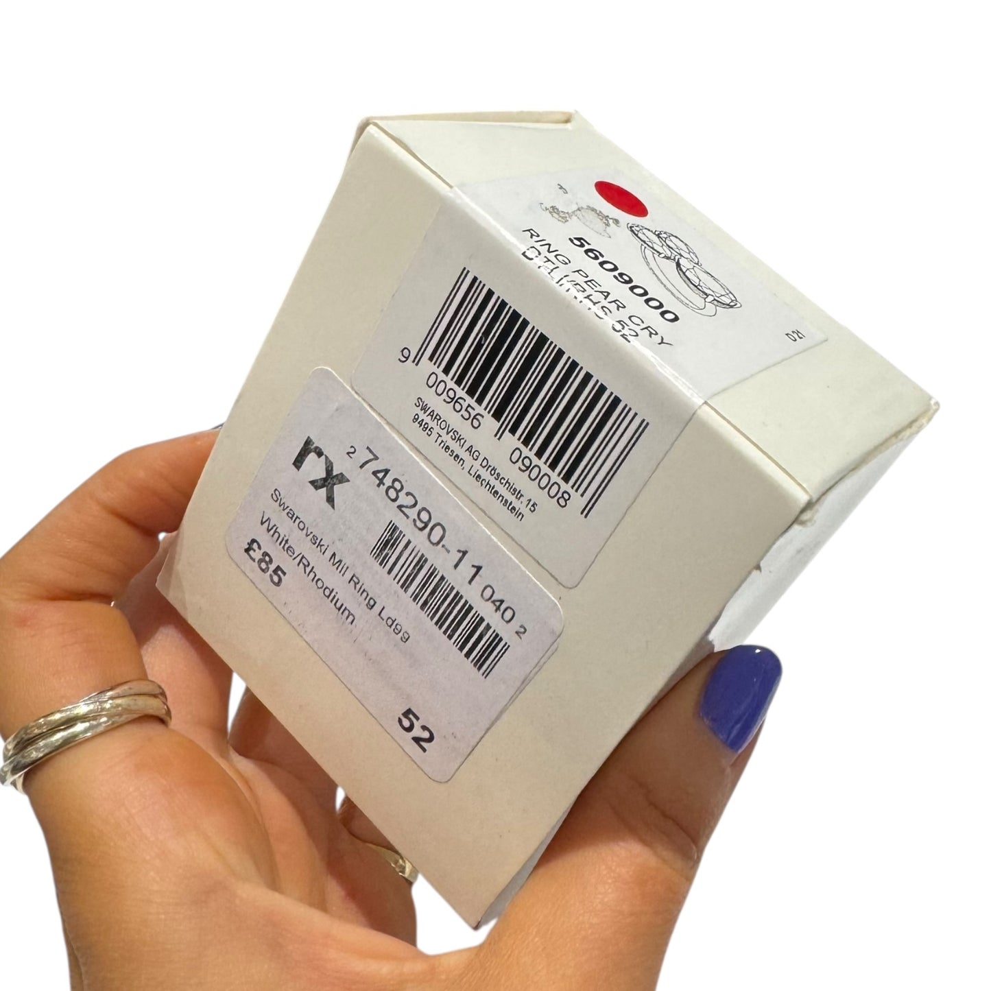 Swarovski Millenia Cocktail Ring with Pear Cut Crystals - Size 52