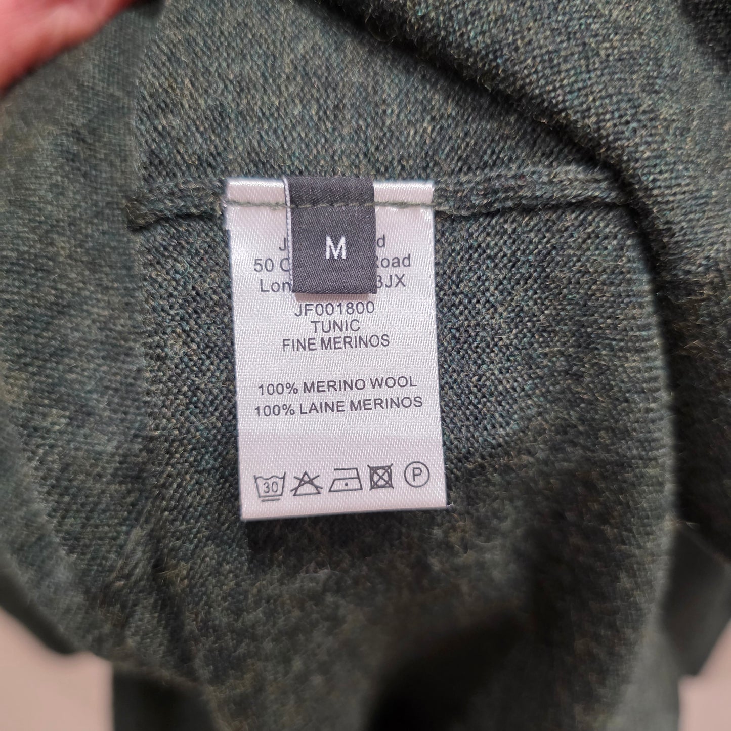 Joseph Half Zip Wool Sweater - M