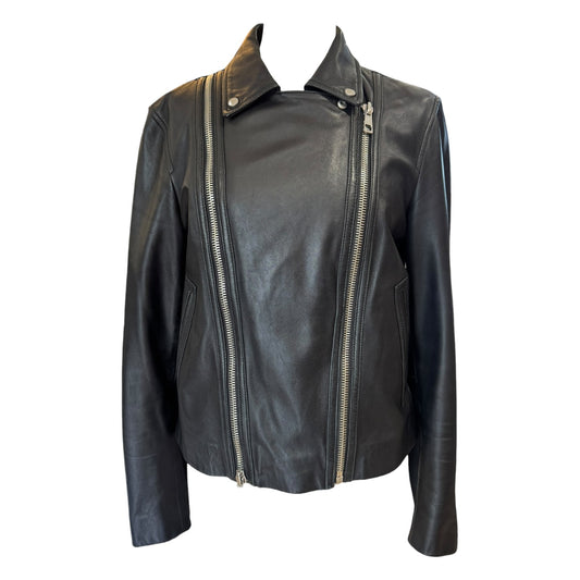 Whistles Black Leather Jacket - 12