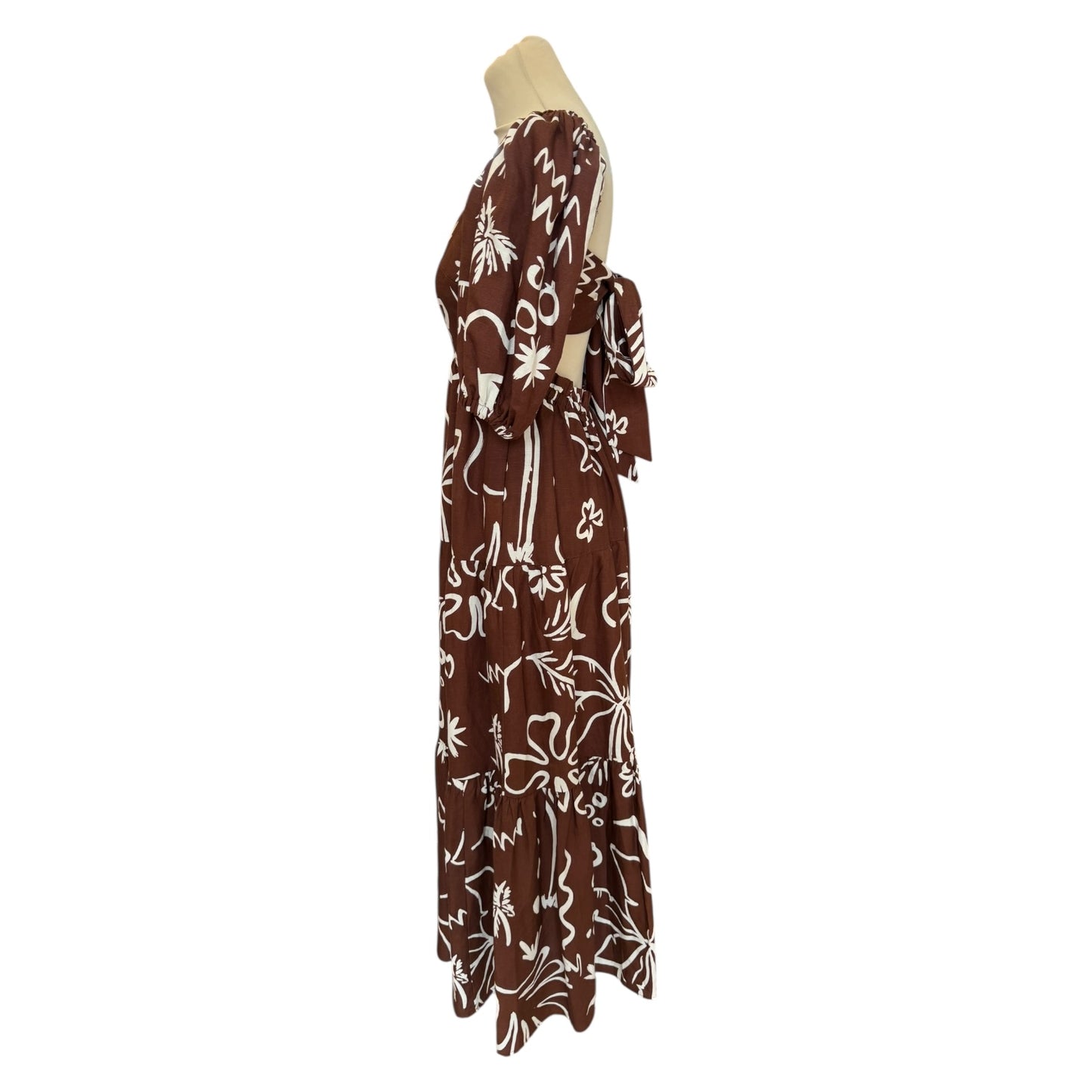 Kitri Gianna Coco Palm Print Maxi Dress - 8