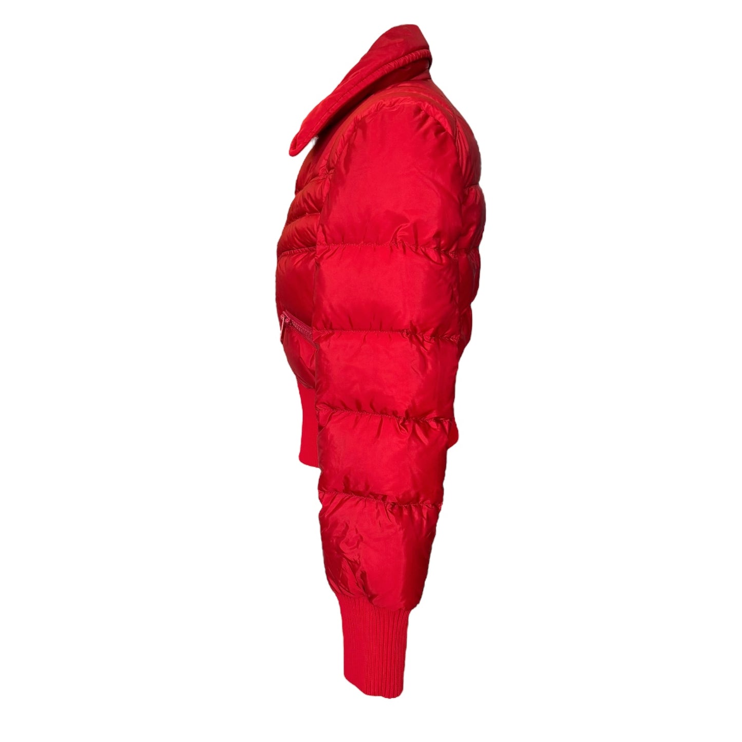 Prada Red Crop Puffer Jacket - 10