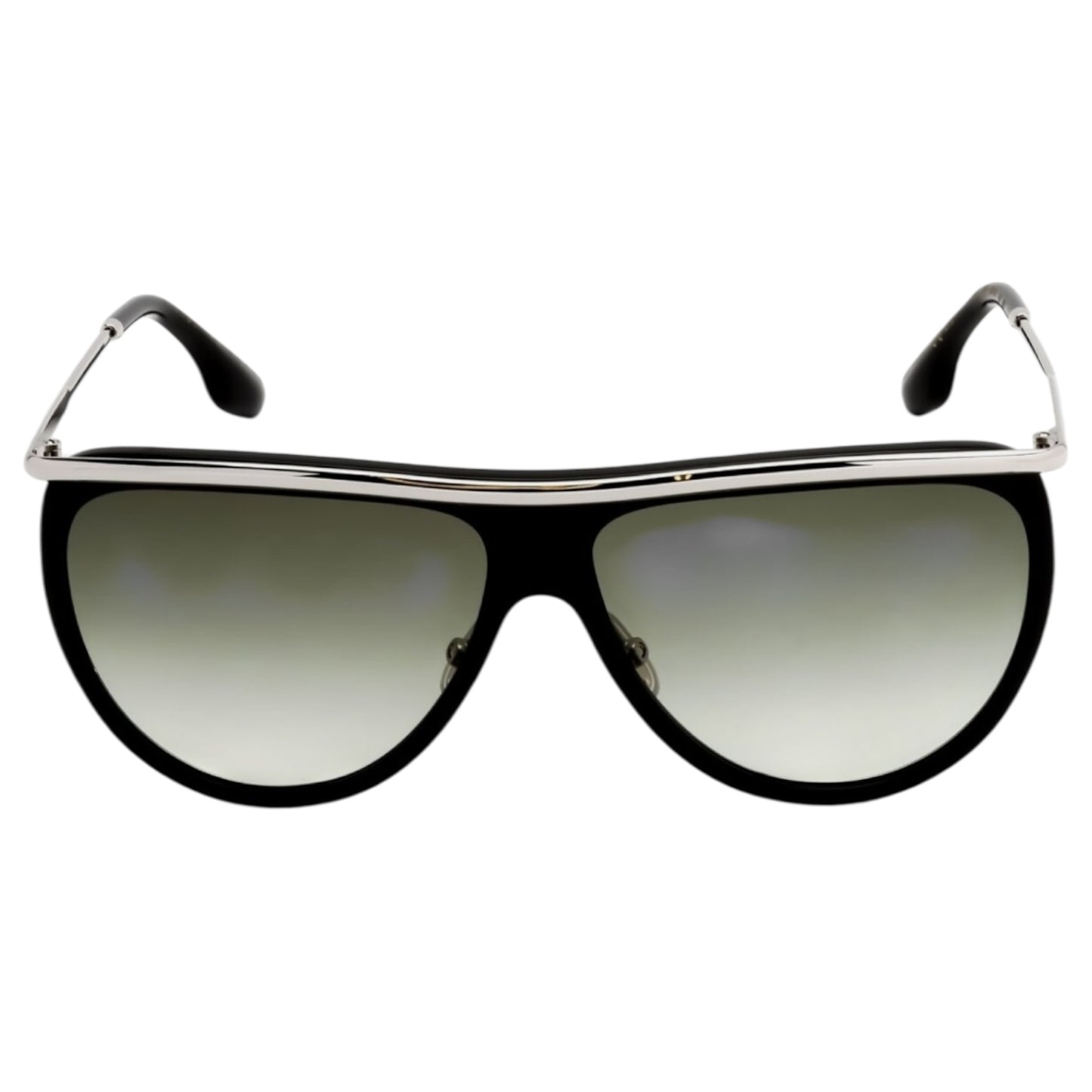 Victoria Beckham Half Moon High Brow VB155S Black and Silver