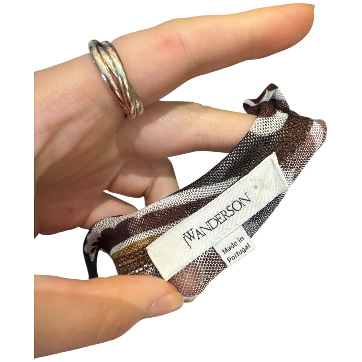 JW Anderson Underpinning Brown Paisley Mesh Top - 10